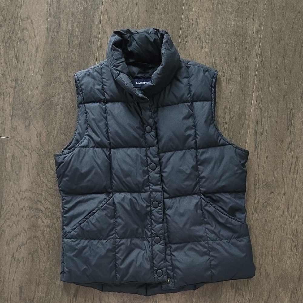 Lands' End Midnight Puffer Vest